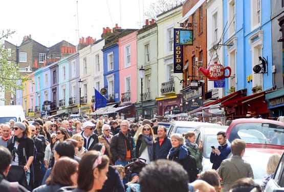 Notting Hill and Portobello Road Market-Vintage and Antiques Galore